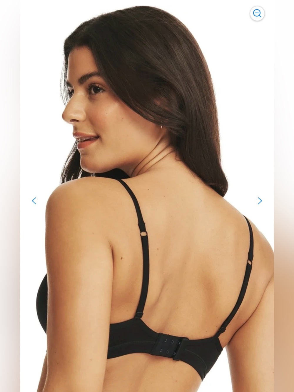 NWT Playtex Sz 34 A Black Thank Goodness It Fits Seamless Wire Free Bra 4406